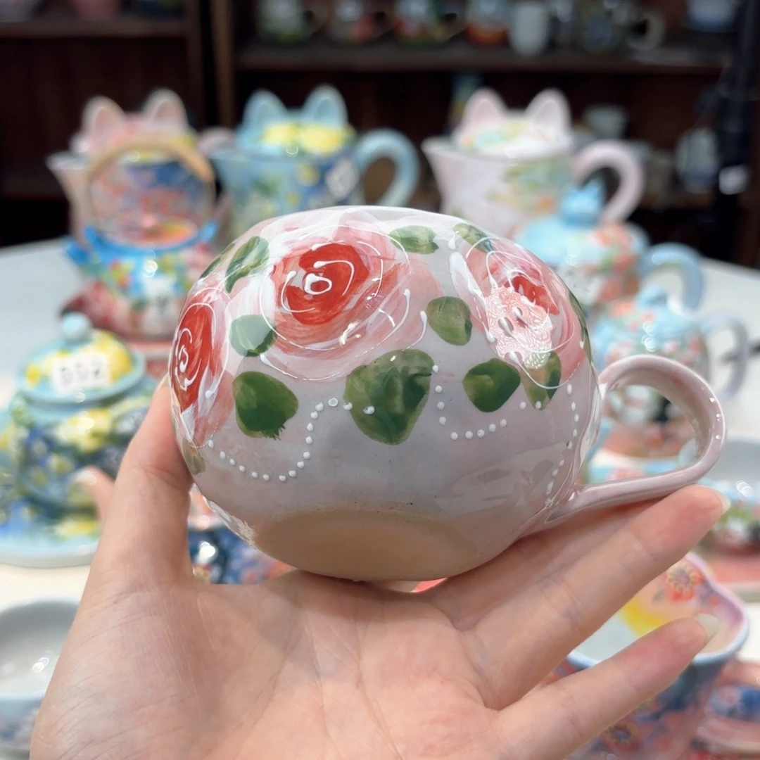 景德镇手绘高温釉下彩陶瓷茶具