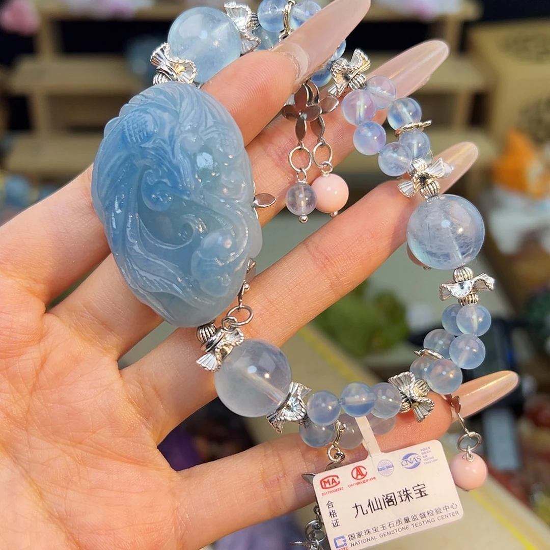 魅***黑手串水晶合金水晶