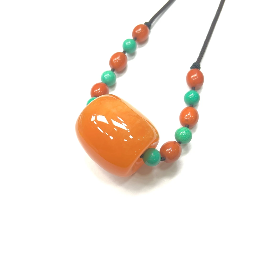 HQ043 现代简约时尚吊坠38.5x42mm