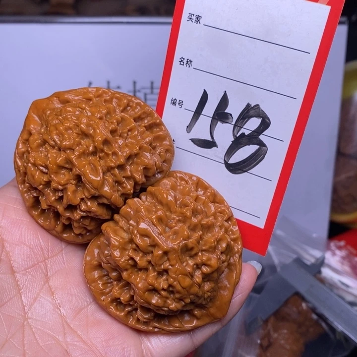 文玩核桃把件158，52官帽