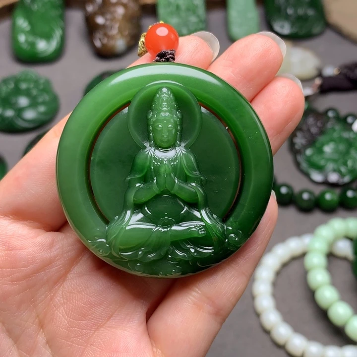 和田玉未镶嵌颈饰