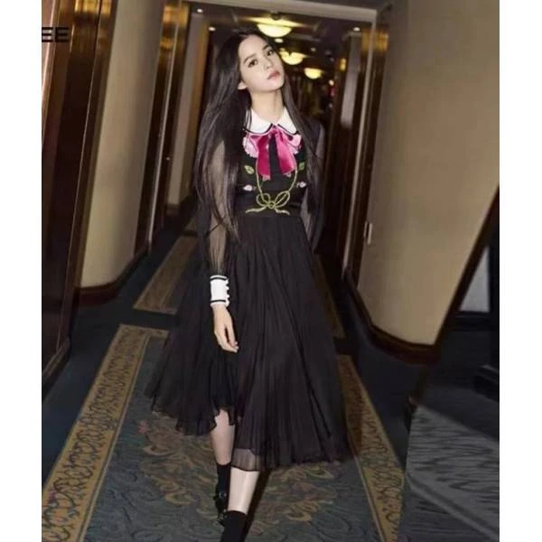 妃鱼/古驰/真丝/连衣裙/95新/马0117