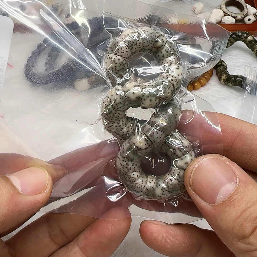 星月菩提手串11卓越糯冰石玉星月菩提单圈猪大肠10