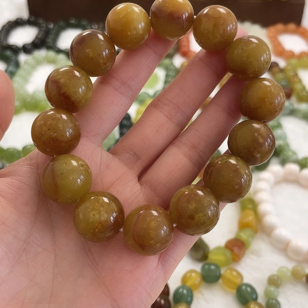 蛇纹石玉未镶嵌手链