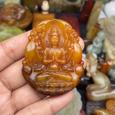 蛇纹石玉未镶嵌颈饰92