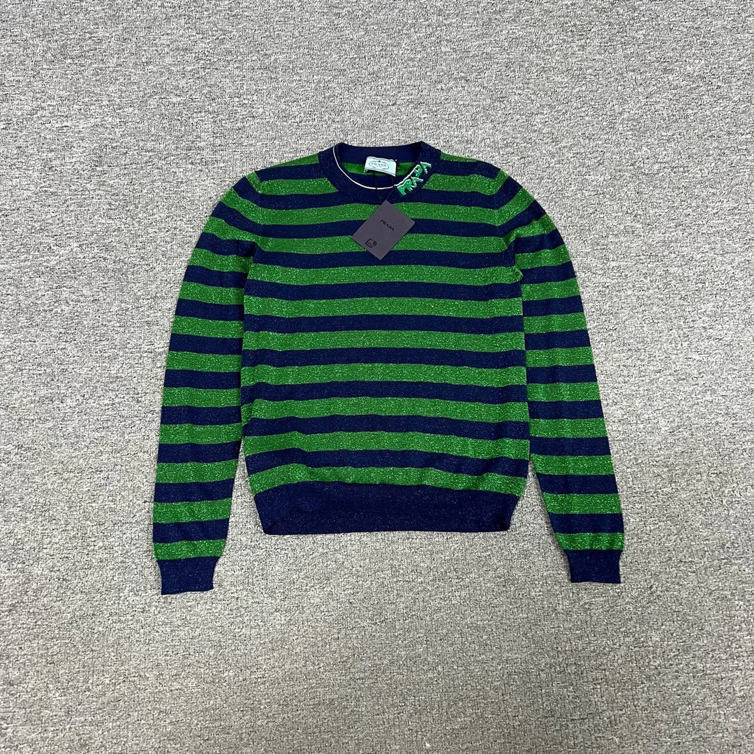 99新 Prada/普拉达 Prada 条纹 针织 带吊牌