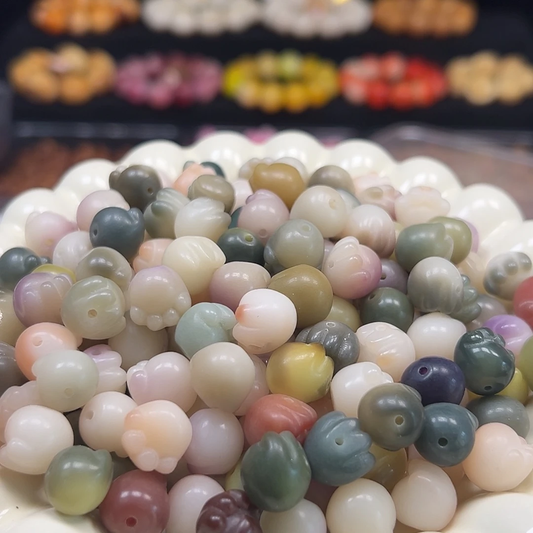 菩提根/象牙果手串卡12多宝猫爪40颗