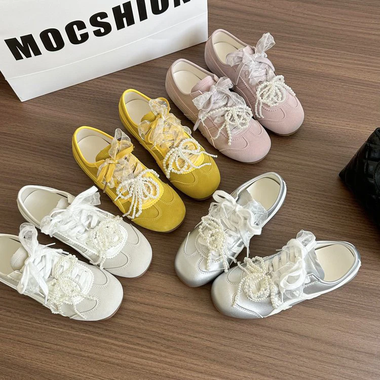 德训鞋女鞋2025新款春秋季爆款鞋子百搭阿甘鞋运动鞋休闲板鞋女款