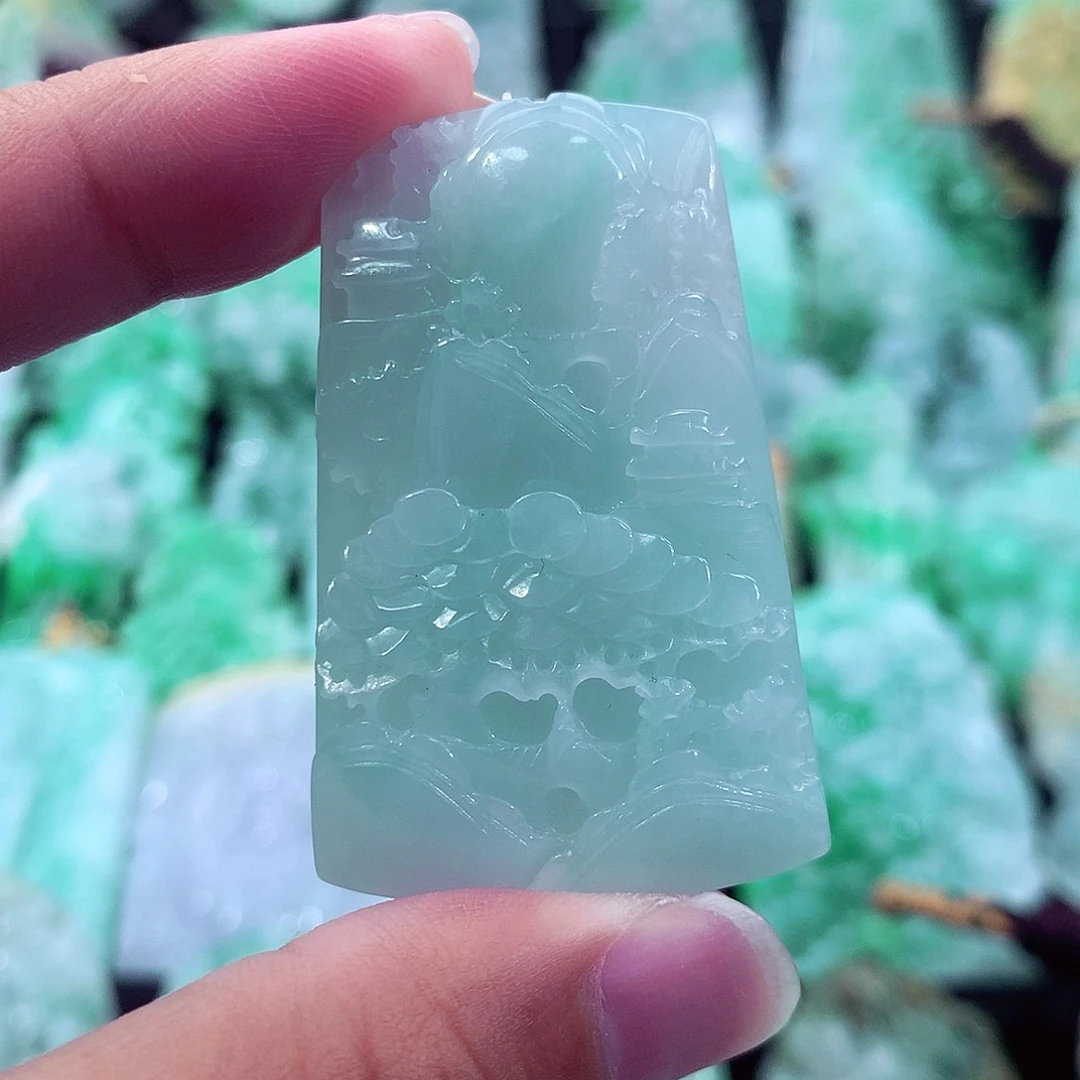 翡翠未镶嵌吊坠(不含链)