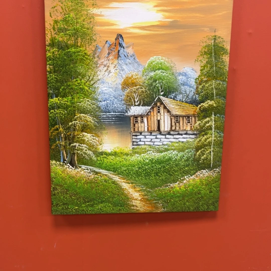 手工手绘精品油画内框30+40尺寸