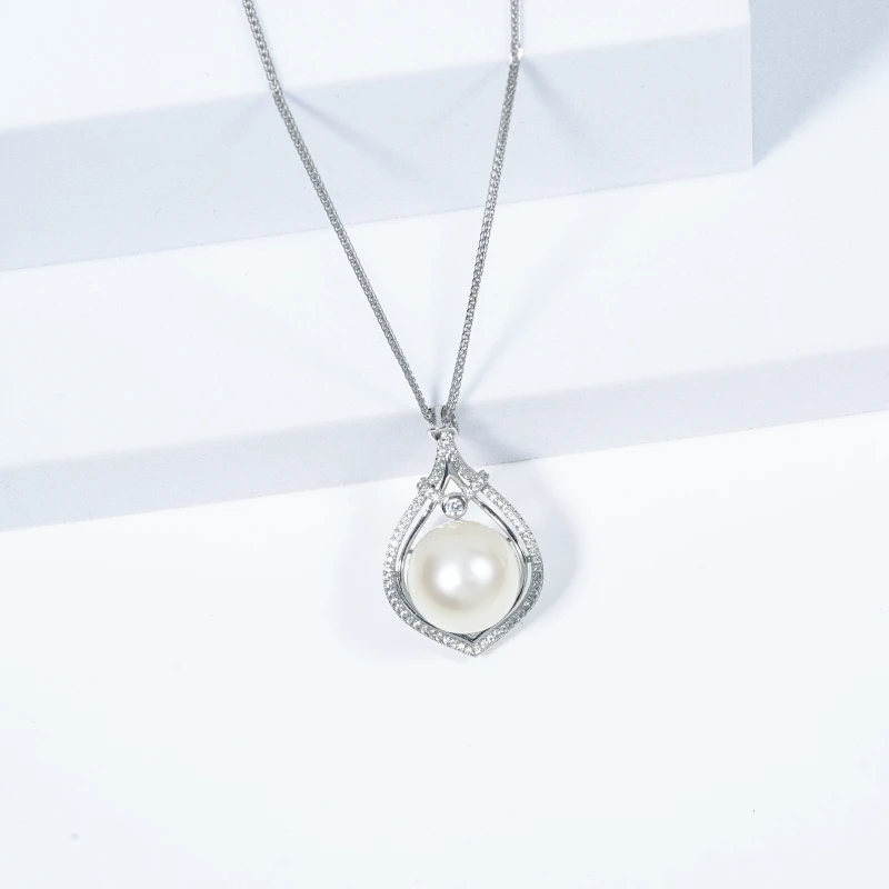 【双双】S925银 澳白吊坠 13-14mm ZGM0404