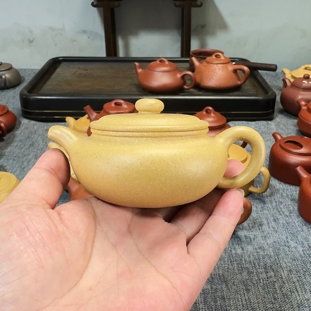 紫砂茶壶全手工紫砂壶扁腹