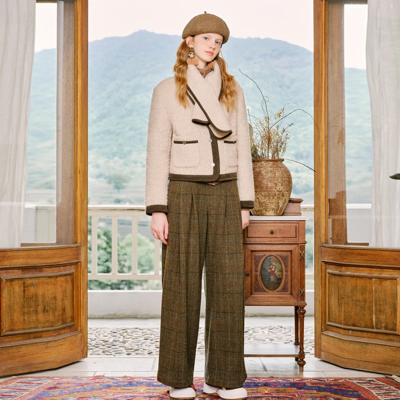 0298【赵老板专属】菀草壹2025冬季新款毛呢外套女Y22131451