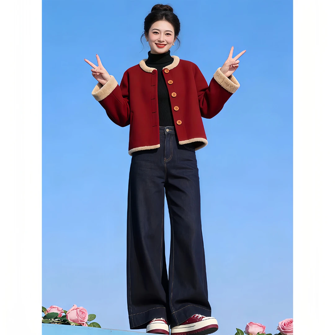 中式短外套2026冬季新款今年流行爆款高级感复古短外套