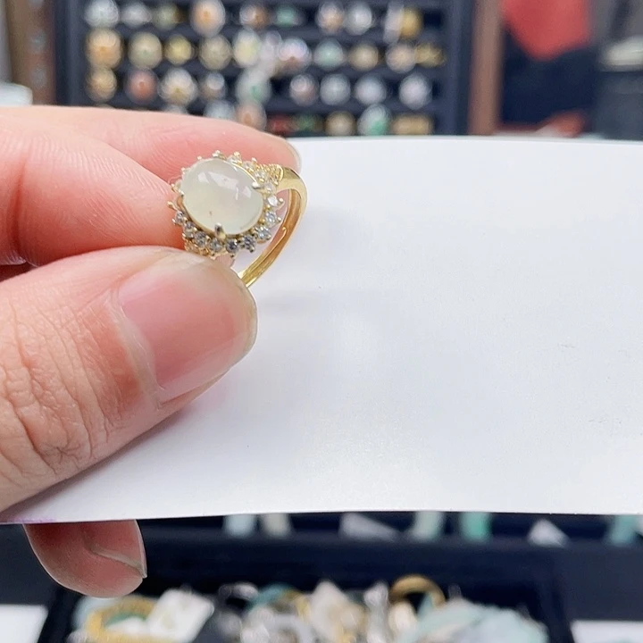 翡翠戒指未镶嵌翡翠戒圈