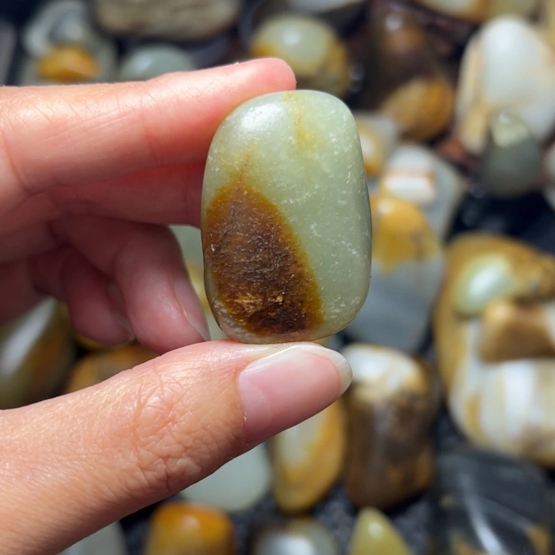 和田玉未镶嵌挂件35