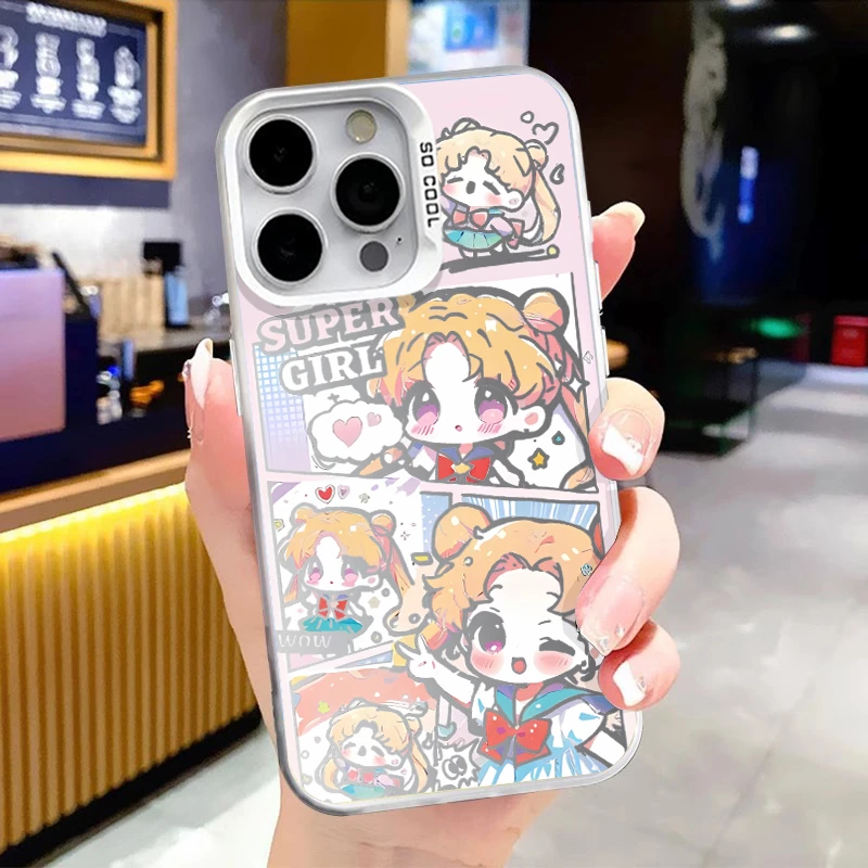 Q版美少女适用苹果17华为oppo小米17红米荣耀vivo彩银一加手机壳