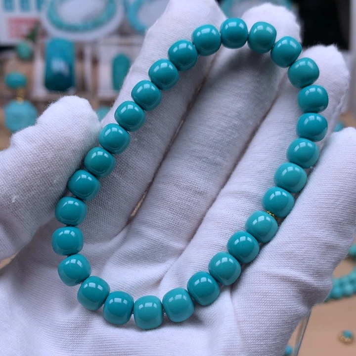 一***字未镶嵌绿松石珠宝奇石