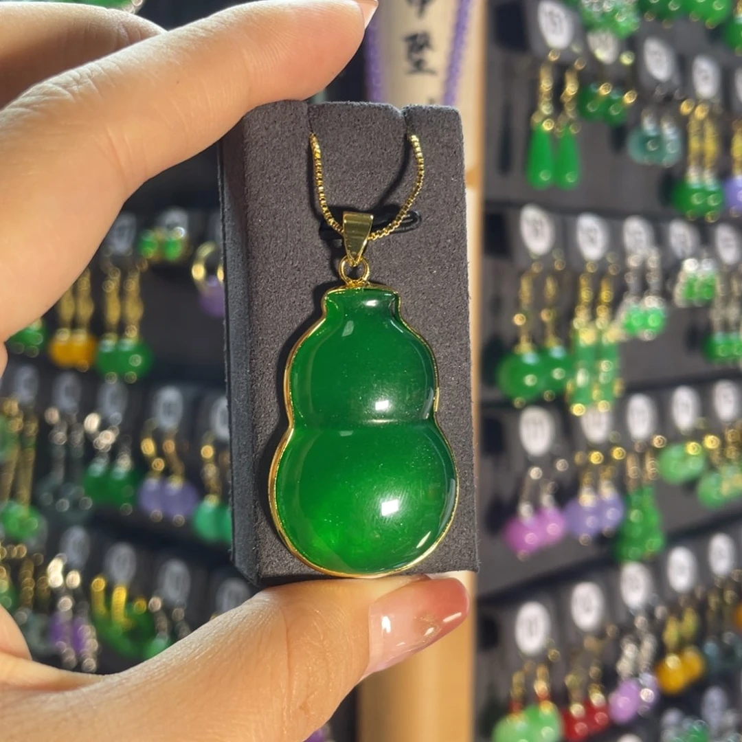 翡翠银S925镶嵌耳饰233