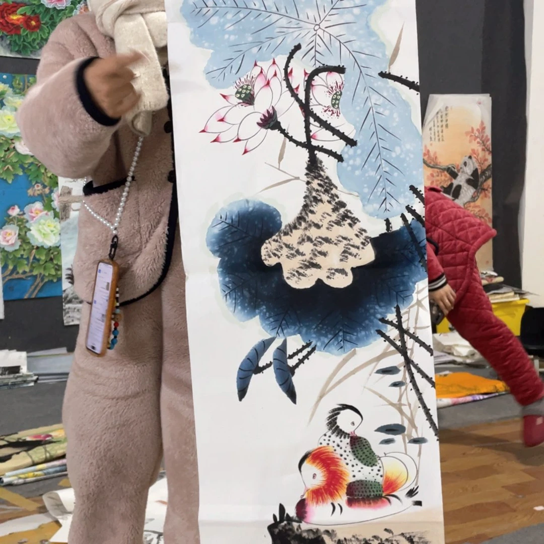 国画国画作品画心一张