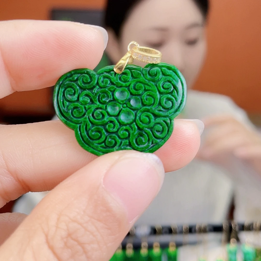 翡翠未镶嵌耳饰饰品