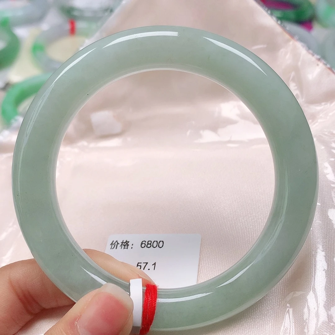 翡翠手镯（圆镯）未镶嵌天然翡翠手镯57