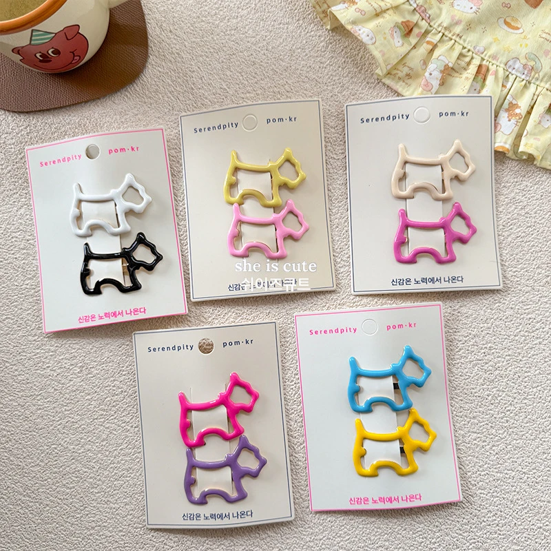 新款可爱创意木马发夹少女心碎发整理神器侧边刘海夹bb夹发卡头饰