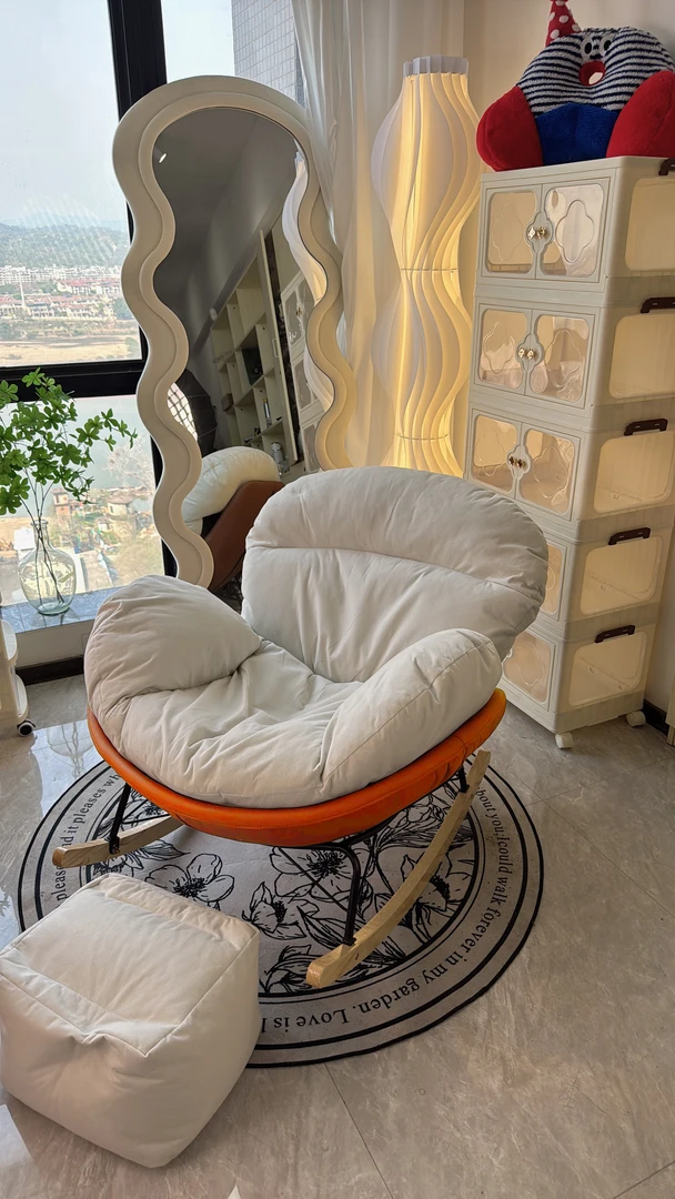 摇椅家用阳台休闲客厅懒人单人沙发摇摇网红大人卧室沙发椅躺椅子