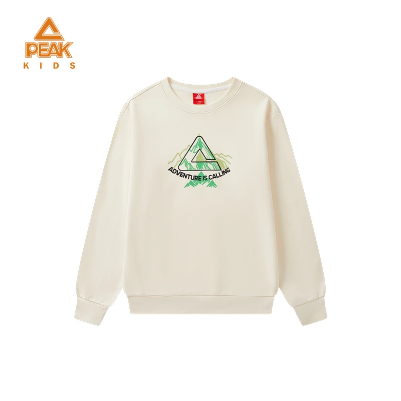 Peak/匹克儿童涂鸦设计春秋圆领套头运动卫衣DFK651065
