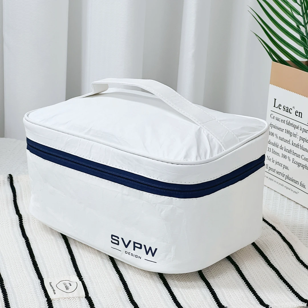 SVPW化妆包大容量化妆品收纳包出差旅行洗漱包气质手提便携收纳袋