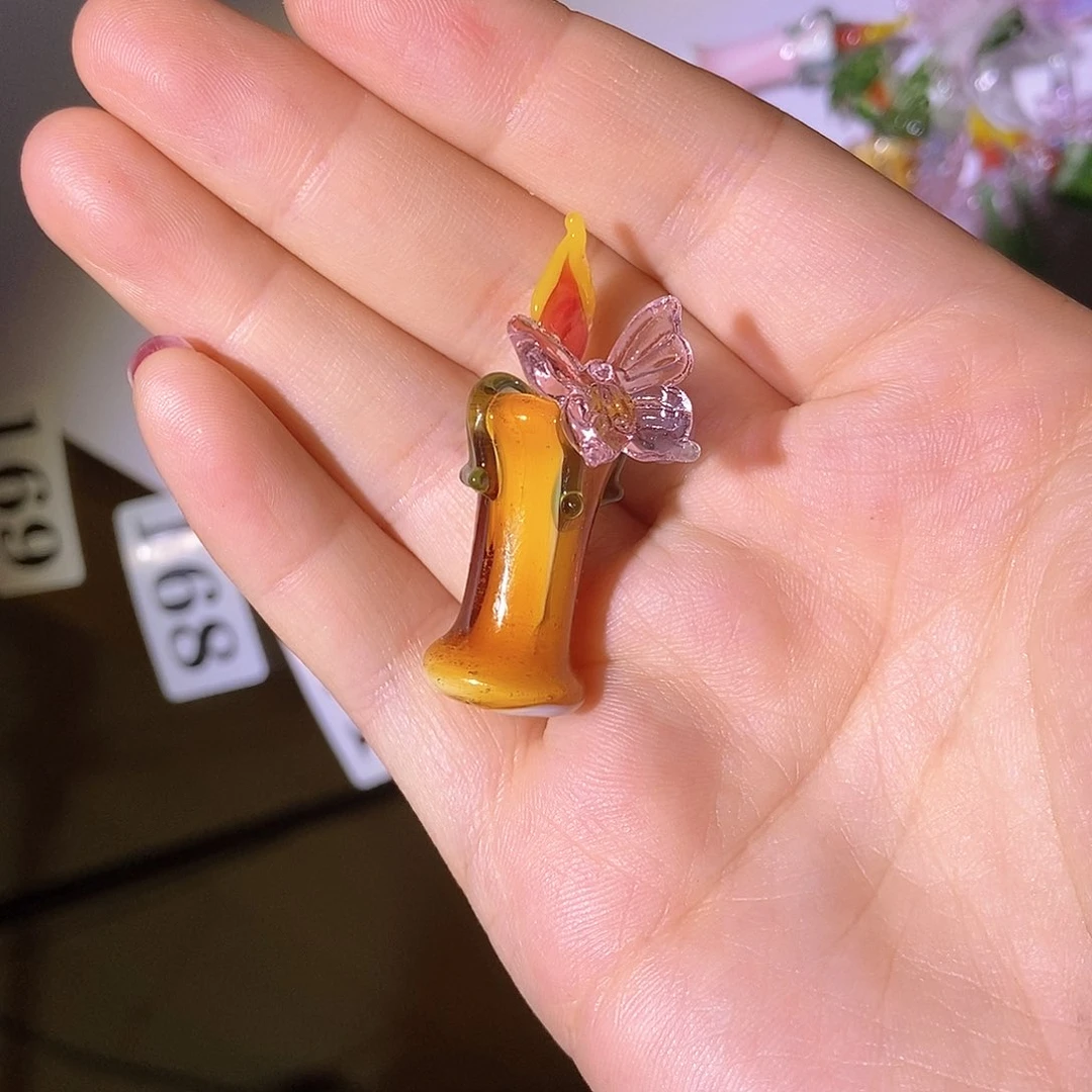 琉璃手工艺品p***e蜡烛