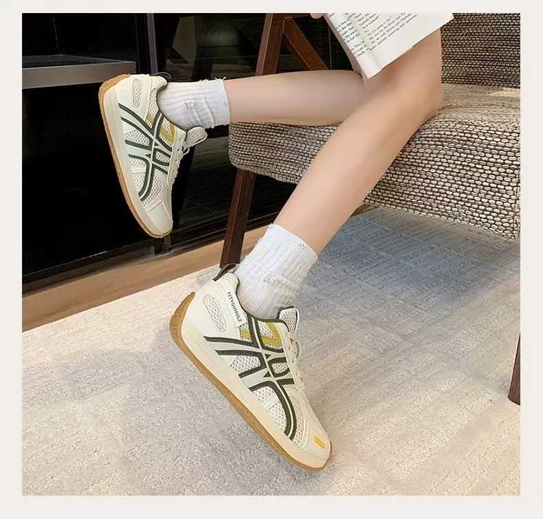 古早人真皮老爹鞋女显脚小2025秋新款厚底轻便软底百搭爆款休闲鞋
