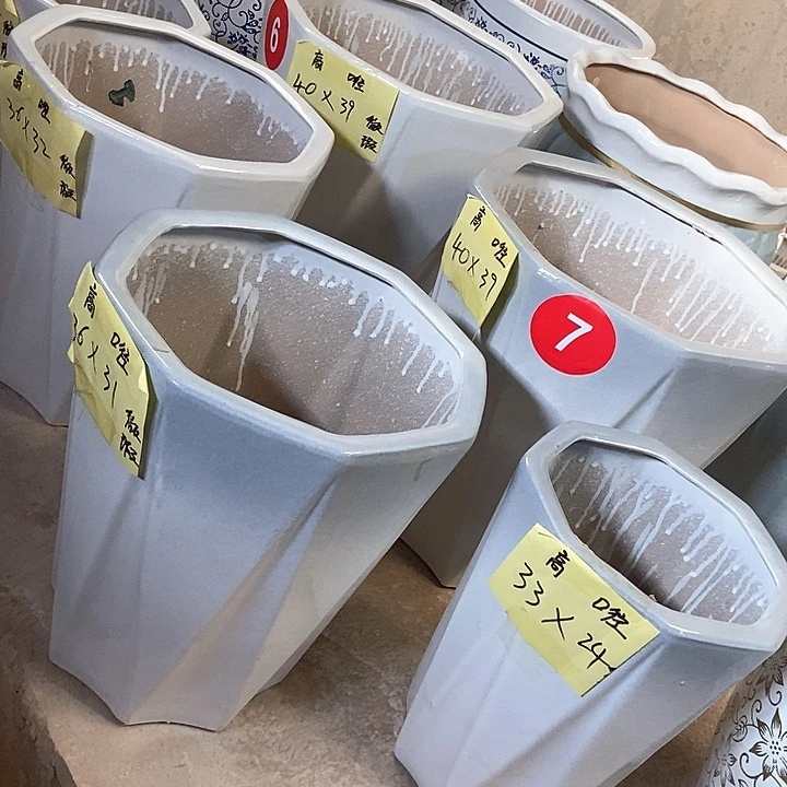 高温烧制白方到手6个盆