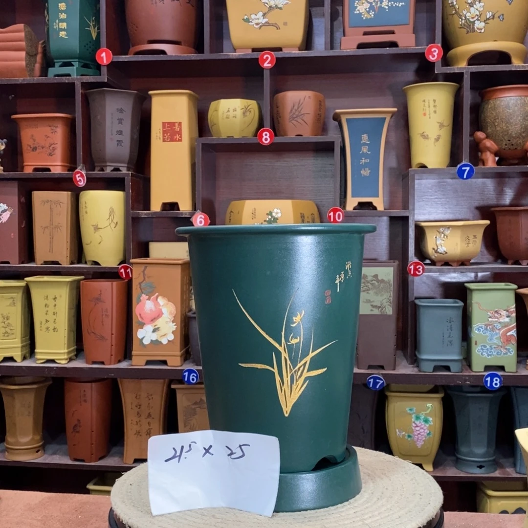 紫砂艺术紫砂花盆