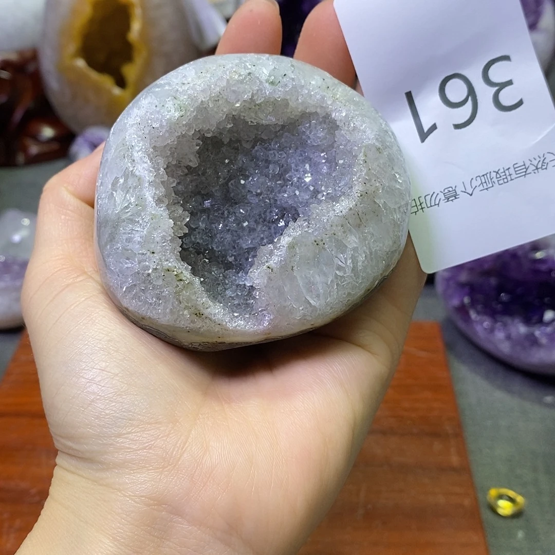 未镶嵌紫晶珠宝半成品