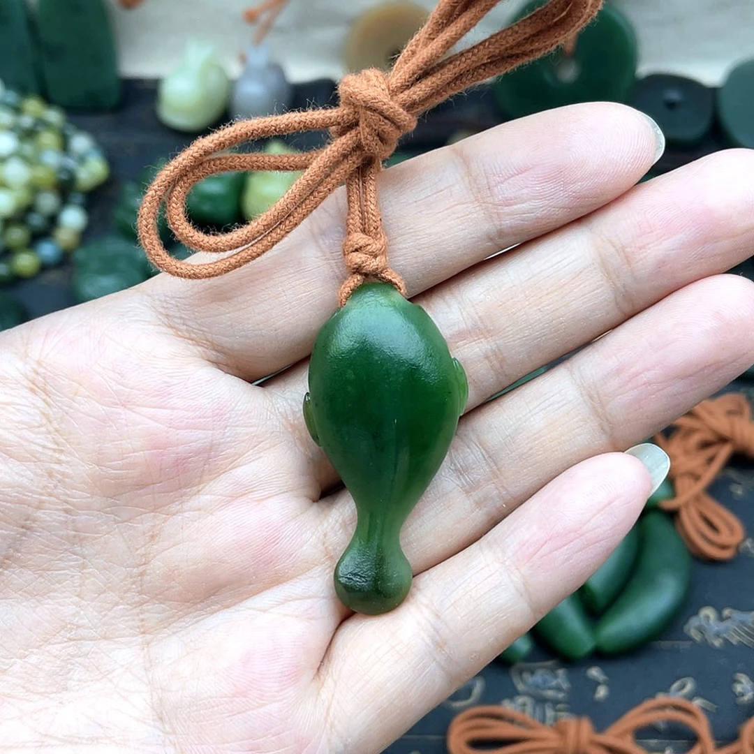 颈饰未镶嵌和田玉（糖玉）妞*妈