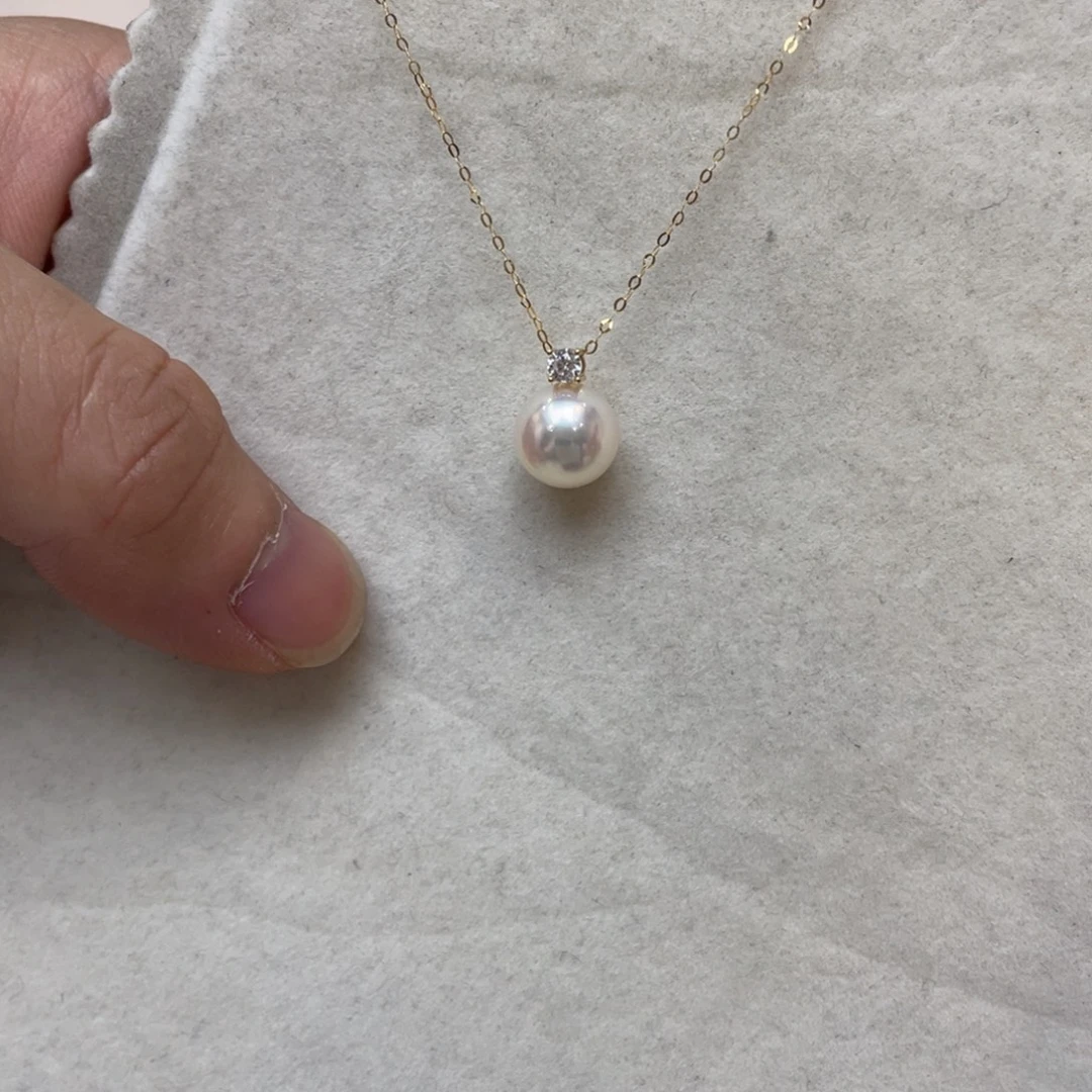 项链海水珍珠18K金镶嵌