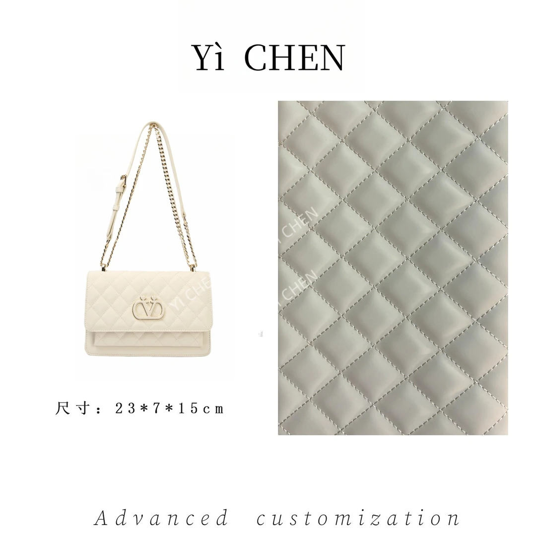 【Yì CHEN】SKL-7608-米白简约时尚女士新款轻奢单肩斜跨包