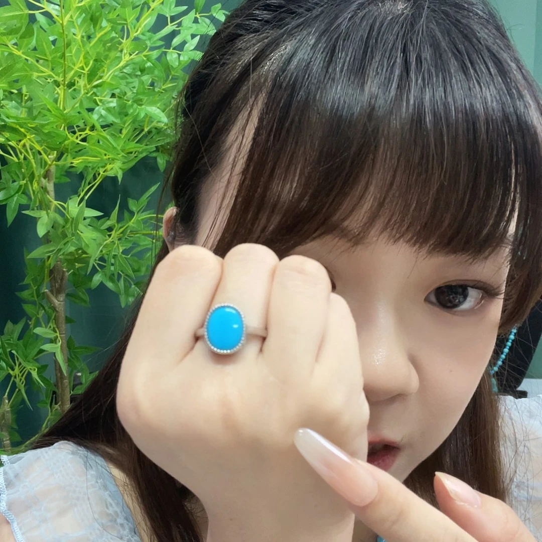 绿松石未镶嵌戒指发货一件