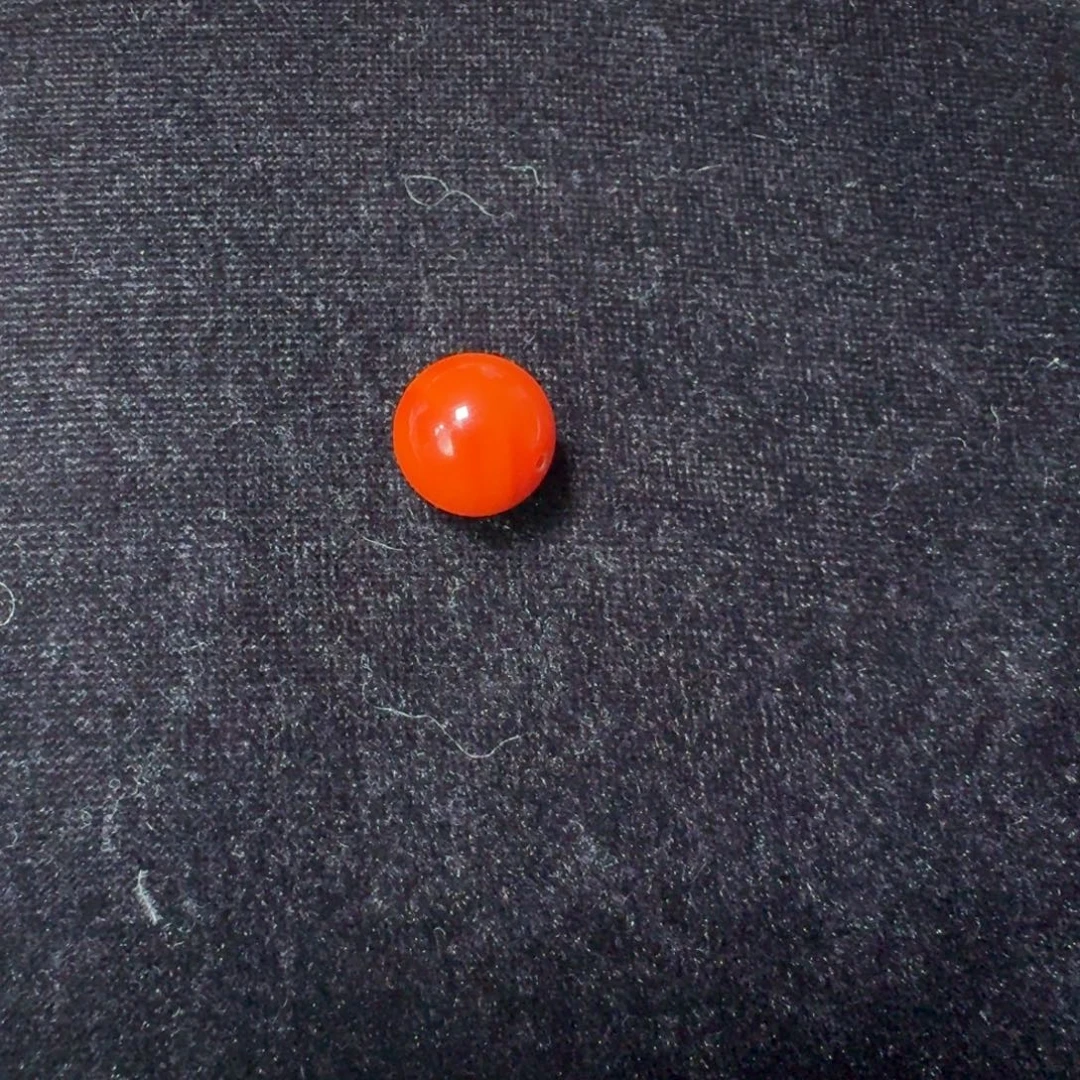 南红玛瑙未镶嵌手链柿子红单珠14.5mm