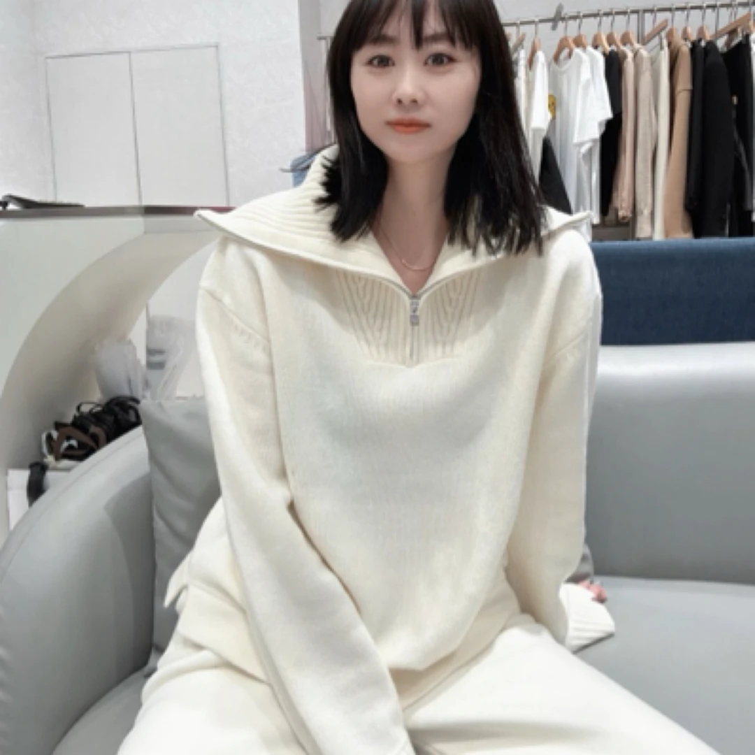 羊绒衫毛衣高领两穿