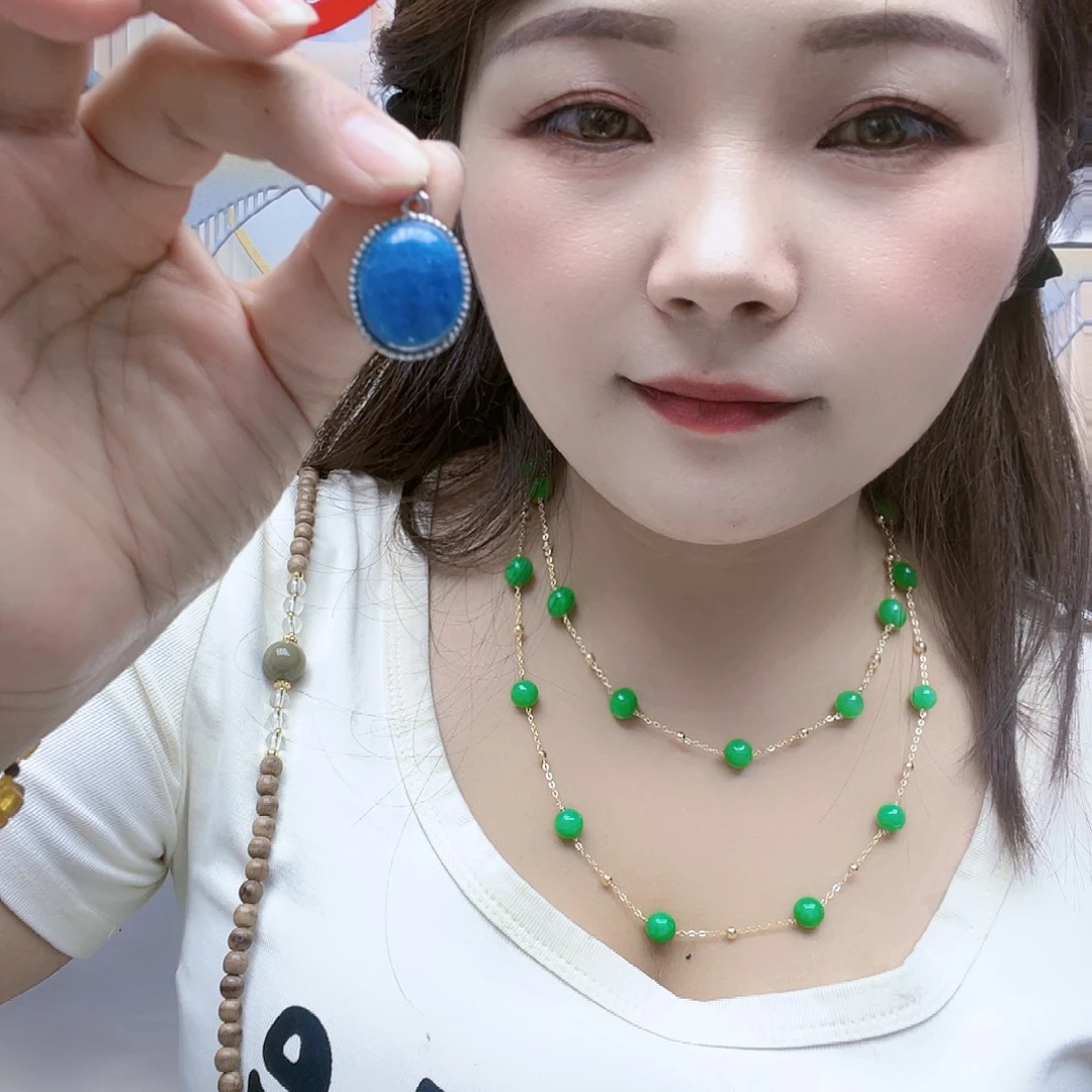 【闪购商品】海蓝宝石颈饰合金