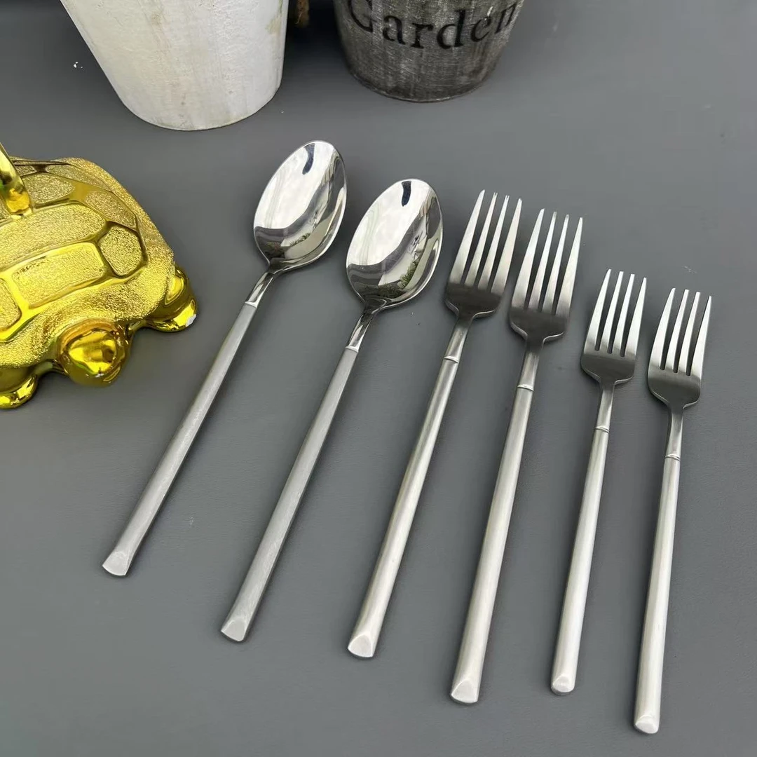 欧式高档特厚加厚西餐2勺4叉家用厨房必备轻奢现代【汤家限定】