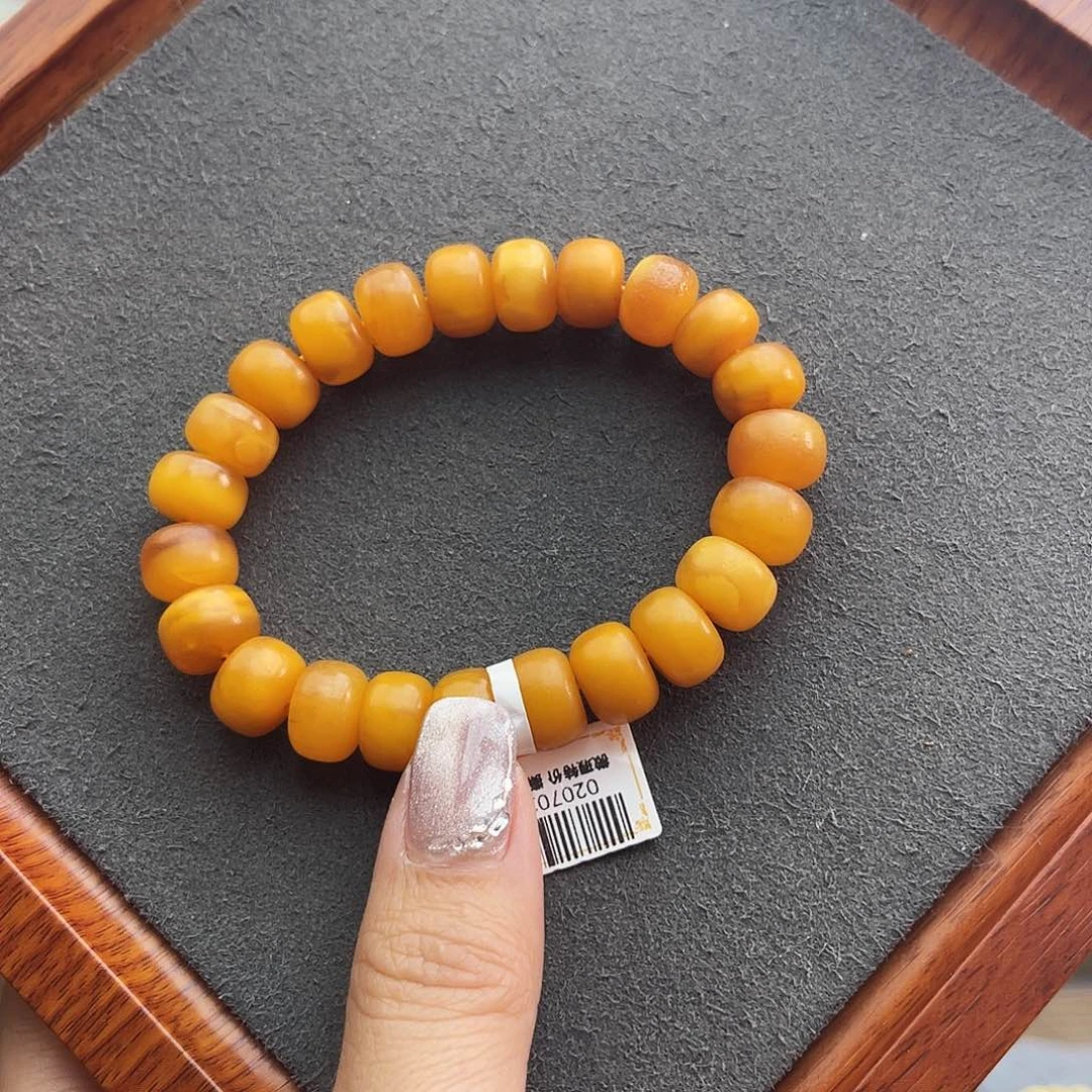 琥珀手链未镶嵌11m橘皮