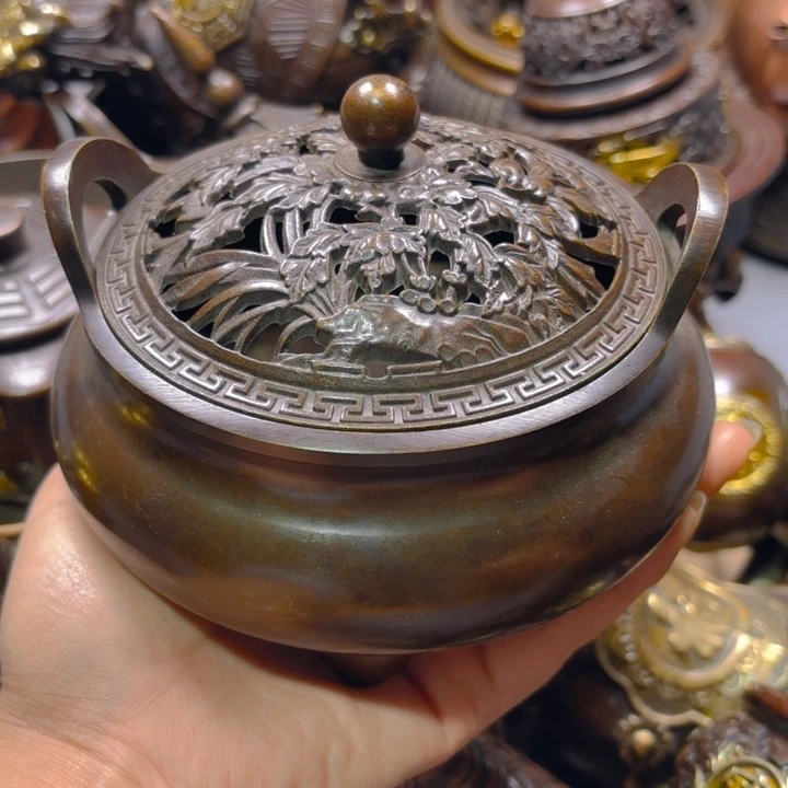 铜器摆件收收藏藏