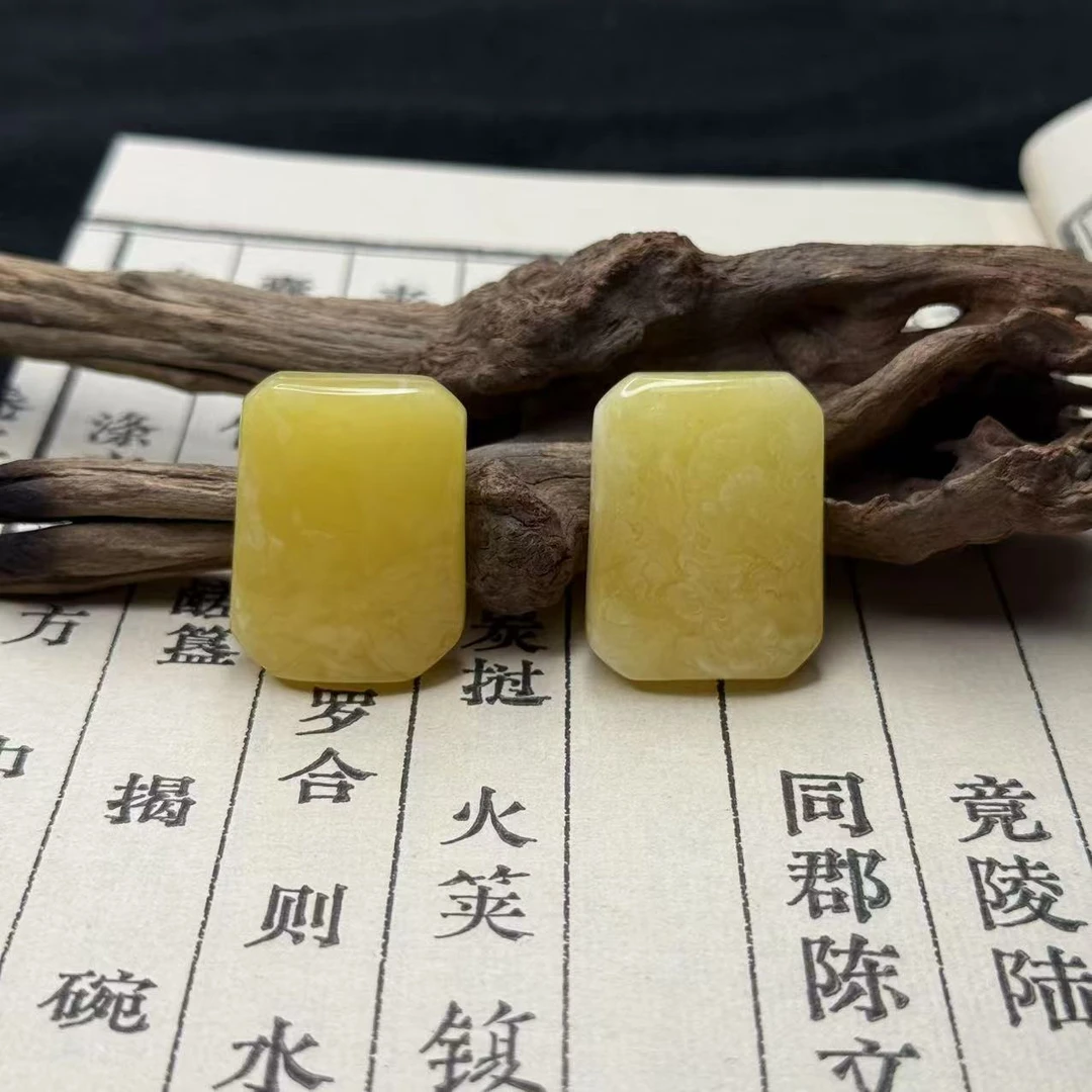 天然原矿俄料蜜蜡方牌 多样性发一件 FGA113EBE008