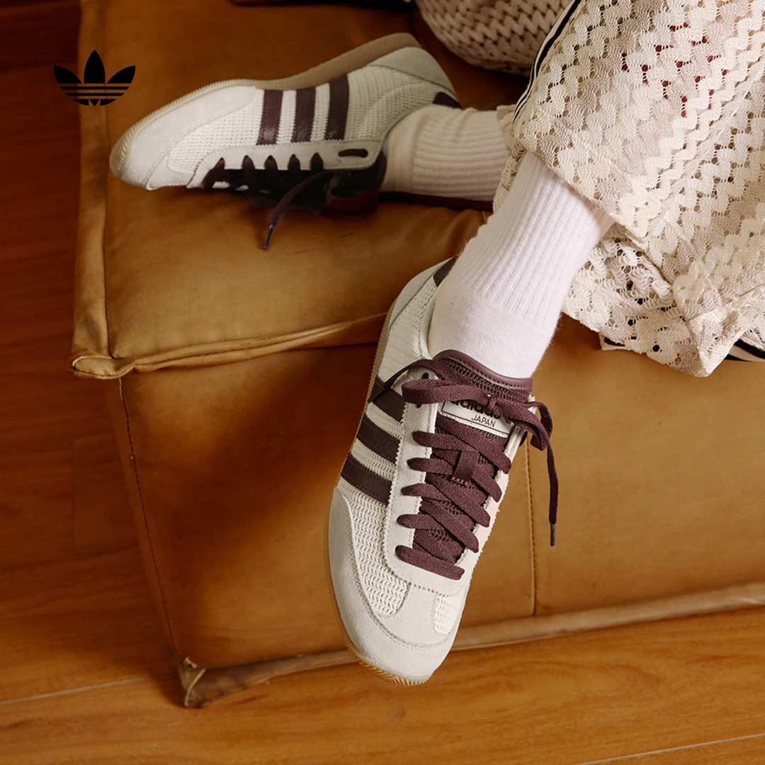 阿迪达斯三叶草 JAPAN复古薄底经典运动鞋女新款 adidas JR7161