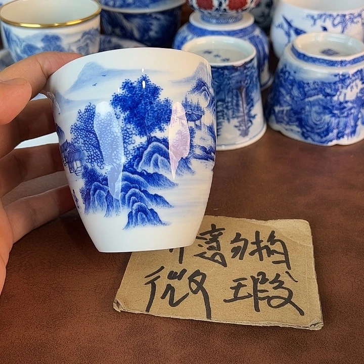 小***柳瓷片景德镇全手工手绘陶瓷