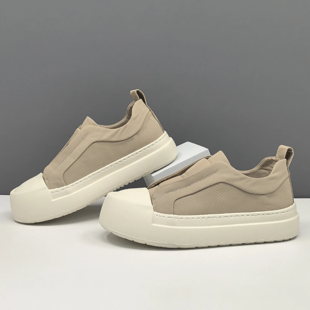 男鞋新款透气冰丝布鞋低帮免系带轻便舒适软底潮流时尚百搭休闲鞋