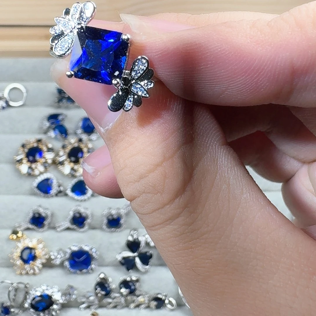 芙蓉石戒指银S925镶嵌